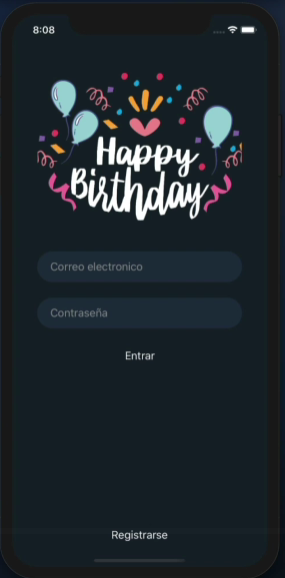 Registro de cumpleaños